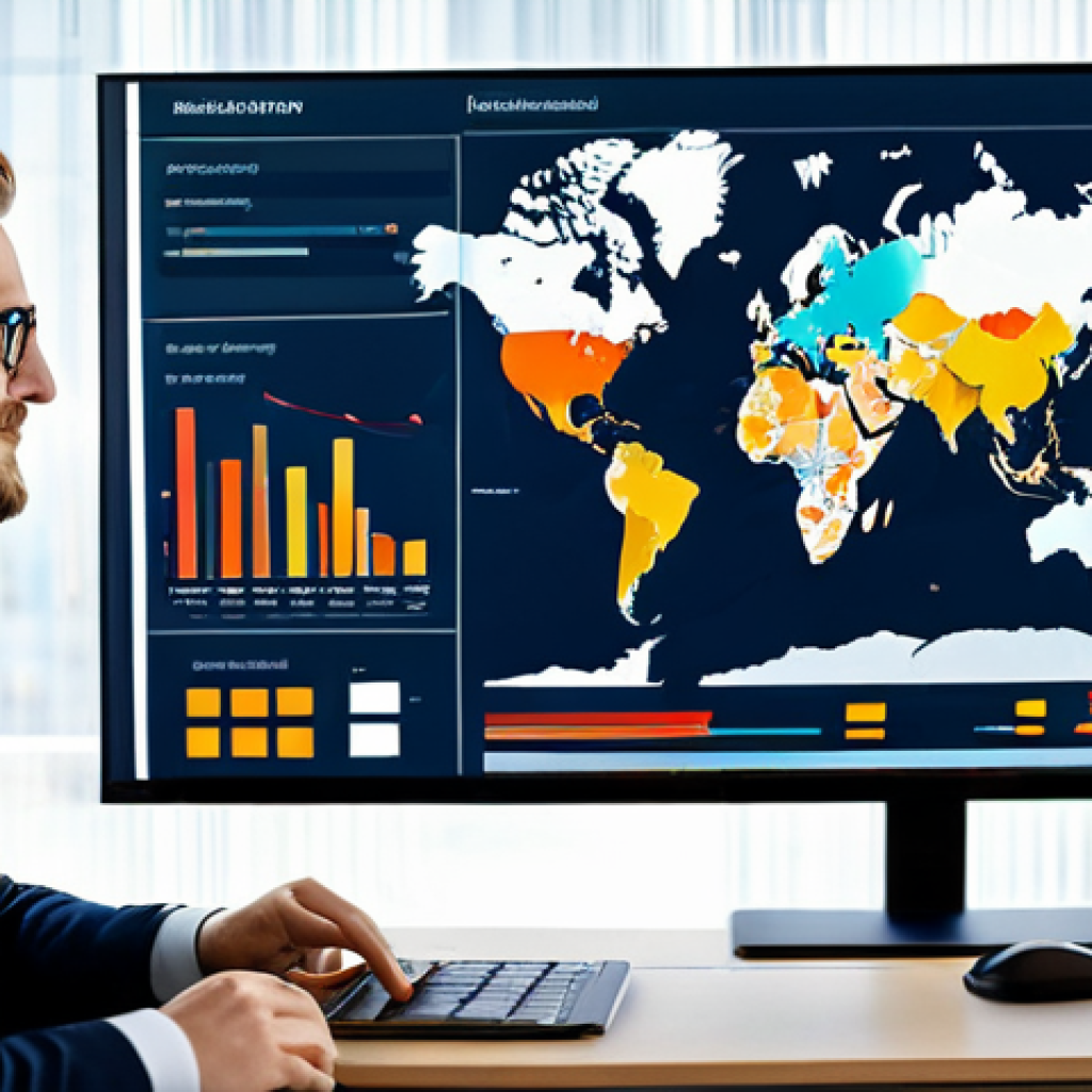 **

"A data analyst, fully clothed in professional attire, presenting insights on international trade agreements using a data visualization dashboard. Modern office environment, safe for work, appropriate content, perfect anatomy, natural pose, family-friendly, business meeting setting, well-formed hands, proper finger count, high quality render."

**