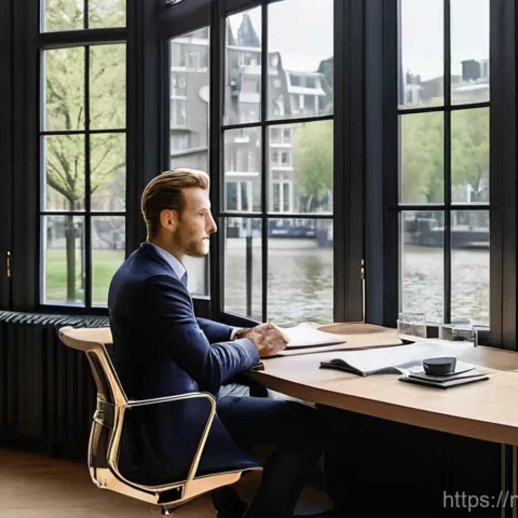 무역협상가의 직무 만족도를 높이는 방법 - **Mental Resilience: The Composed Negotiator and Peaceful Retreat**
    "A split image, or a dynamic...