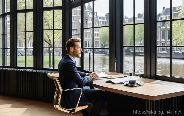 무역협상가의 직무 만족도를 높이는 방법 - **Mental Resilience: The Composed Negotiator and Peaceful Retreat**
    "A split image, or a dynamic...