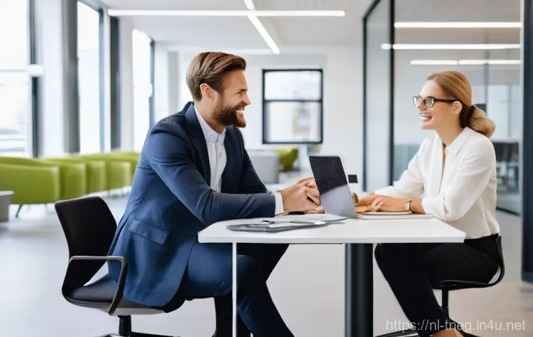 무역협상가의 직무 만족도를 높이는 방법 - **Career as a Compass: Skill Development and Holistic Well-being**
    "A vibrant scene in a modern,...