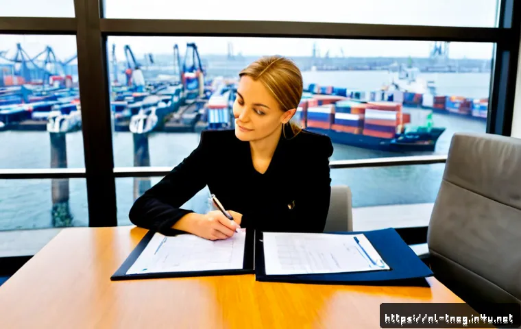 무역협상가 초보자가 흔히 하는 실수와 교정 방법 - Photorealistic Dutch beginner trade negotiator in a bright Rotterdam office, sitting across from an ...
